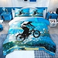 thumbnail image 1 of jejeloiu Extreme Speed Game Twin Comforter Sets,Motorcycle Bedding Set For Boys Teens 2 Pieces, 1 of 8