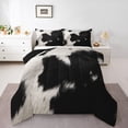 thumbnail image 1 of jejeloiu Farm Animal Cattle King Size Comforter Sets,Farmhouse Cowhide Bedding Comforter Set,Rustic Cabin Bedding Set For Hunter,Breathable Home Decor Reversible,3 Pieces, 1 of 8