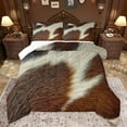 thumbnail image 1 of jejeloiu Farm Animal Cow Queen Comforter Set,Cattle Hide Print Bedding Sets,Wildllife Hunting Bedding Comforter Set For Teens,Breathable Home Decor,3-Piece, 1 of 8