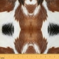 thumbnail image 1 of jejeloiu Farm Cowhide Fabric by the Yard 3 Yards,Rustic Farmhouse Cabin Sewing Fabric,Brown Cattle Hide Fabric for Sewing For Men Women,Ultra Soft Home Decor, 1 of 6