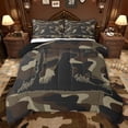 thumbnail image 1 of jejeloiu Farmhouse Camouflage Hunting Twin Comforter Sets,Vintage Camo Bedding Set For Boys Teens Reversible 2-Piece, 1 of 8