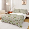 thumbnail image 1 of jejeloiu Farmhouse Mallard Duck Twin Sheet Sets,Green Brown Bedding For Teens 3pcs, 1 of 7