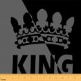 thumbnail image 1 of jejeloiu Fashion Crown Fabric by the Yard 2 Yards,King And Queen Room Decor Fabric by the Yard,Gray Black Fabric for Sewing For Adults,Breathable Home Decor, 1 of 6