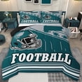 thumbnail image 1 of jejeloiu Football Game Twin Comforter Sets,Kids Ball Games Bedding Set For Rugby Boys Reversible 2 Pieces, 1 of 8