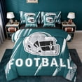 thumbnail image 1 of jejeloiu Football Games 7 Pieces Bedding Comforter Set,American Sport City Full Bedding Set For Ball Gamer Reversible, 1 of 8