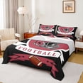 thumbnail image 1 of jejeloiu Football Sport Bed Sheets,American Rugby King Sheets For Ball Gamer 4-Piece, 1 of 7