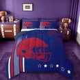 thumbnail image 1 of jejeloiu Football Sport Game Twin Comforter Sets,Red Blue Bedding Set For Teens Reversible 2-Piece, 1 of 8