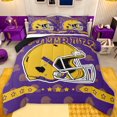 thumbnail image 1 of jejeloiu Football Sport Game Twin Comforter Sets,Yellow Rugby Helmet Bedding Set For Teens Reversible 2-Piece, 1 of 8
