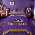 thumbnail image 1 of jejeloiu Football Sport Helmet Twin Comforter Sets,American Rugby Game Bedding Set For Boys Kids Reversible 2-Piece, 1 of 8