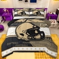 thumbnail image 1 of jejeloiu Football Sport Helmet Twin Comforter Sets,Gold White Black Bedding Set For Boys Teens Reversible 2pcs, 1 of 8