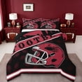 thumbnail image 1 of jejeloiu Football Sport Twin Comforter Sets,American Rugby Games Bedding Set For Boys Kids Reversible 2-Piece, 1 of 8
