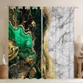 thumbnail image 1 of jejeloiu Fulid Stripe Artwork Curtains Pack of 2 (42x84 Each),Abstract Marble Aesthetic Curtains Blackout,Green Black White Bedroom Curtains For Kids,Microfiber Bedroom Decor, 1 of 6