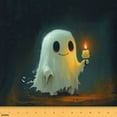 thumbnail image 1 of jejeloiu Funny Ghost Fabric by the Yard 3 Yards,Western Halloween Day Sewing Fabric,Retro Oil Painting Fabric for Sewing For Children,Luxury Bedroom Decor, 1 of 6