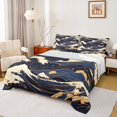 thumbnail image 1 of jejeloiu Galaxy Starry Night Bed Sheets,Japanese Wave King Sheets,Beige Gold Deepblue Sheet Set For Kids,Luxury Bedroom Decor,4pcs, 1 of 7