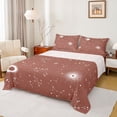 thumbnail image 1 of jejeloiu Galaxy Starry Sky Full Size Sheets,Constellation Pattern Bed Sheets,Brown White Sheet Sets For Girls Kids,Microfiber Bedroom Decor,4-Piece, 1 of 7