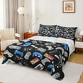 thumbnail image 1 of jejeloiu Game Twin Sheet Sets,Colorful Gamepad Controller Twin Fitted Sheet,Player Gaming Flat Sheet For Boy,Microfiber Room Decor,3 Pieces, 1 of 7