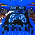 thumbnail image 1 of jejeloiu Gamepad Games Lover Queen Comforter Set,Pixel Miner Grid Bedding Comforter Set For Boy Women Reversible 3 Pieces, 1 of 7