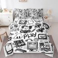 thumbnail image 1 of jejeloiu Gamer Gaming Bedding Comforter Set 7-Piece,Modern Video Game King Bedding Sets,Cartoon Computer Bed Sheets For Kid Boy,Lightweight Room Decorative Reversible, 1 of 8