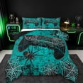 thumbnail image 1 of jejeloiu Gamer Gaming Bedding Comforter Set,Happy Halloween Spider Twin Comforter Sets,Modern Video Game Bedding Set For Kid Boy,Lightweight Room Decorative Reversible,2 Pieces, 1 of 8