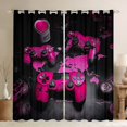 thumbnail image 1 of jejeloiu Gamer Gaming Curtains Pack of 2 (42x84 Each),Modern Video Game Curtains Blackout,Pink Cartoon Gamepad Bedroom Curtains For Girl Boy,Lightweight Room Decorative, 1 of 5