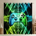 thumbnail image 1 of jejeloiu Gaming Blackout Curtains,Green Blue Gamepad Controller Curtains Pack of 2 (38x45 Each),Modern Video Game Window Curtains For Boy,Microfiber Room Decor, 1 of 6