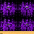thumbnail image 1 of jejeloiu Gaming Fabric by the Yard 3 Yards,Geometric Plaid Sewing Fabric,Purple Black Fabric for Sewing For Boy,Microfiber Room Decor, 1 of 6