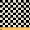 thumbnail image 1 of jejeloiu Geometric Plaid Fabric by the Yard 5 Yards,Modern Minimalism Geometric Fabric for Sewing,White Black Home Decor Fabric by the Yard For Teens,Ultra Soft Home Decor, 1 of 6