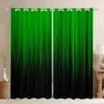 thumbnail image 1 of jejeloiu Geometric Stripes Lines Blackout Curtains Set of 2 (52x84 Each),Black Green Window Curtains For Men Women, 1 of 6