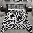 thumbnail image 1 of jejeloiu Geometric Zebra Stripes Full Size Comforter Sets,Modern Abstract Geometric Bedding Comforter Set,Minimalist Lines Bedding Sets,Breathable Home Decor Reversible,3-Piece, 1 of 7