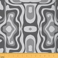 thumbnail image 1 of jejeloiu Geometric Plaid Pattern Fabric by the Yard 1 Yard,Minimalism Geometric Grid Home Decor Fabric by the Yard,Gray White Sewing Fabric For Girls Boys,Super Cozy Room Decor, 1 of 6