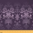 thumbnail image 1 of jejeloiu Gothic Flower Fabric by the Yard 2 Yards,Purple Damask Print Room Decor Fabric by the Yard,Tree Of Life Fabric for Sewing For Men Women,Microfiber Bedroom Decor, 1 of 6