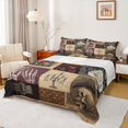 thumbnail image 1 of jejeloiu Gothic Skull Twin 3-Piece Sheet Set,Retro Floral Rustic Mushroom, 1 of 7