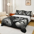 thumbnail image 1 of jejeloiu Gothic Spooky Skull Queen Sheet Sets,Autumn Plant Tree Flat Sheet,Galaxy Starry Sky Queen Fitted Sheet,Luxury Bedroom Decor,4-Piece, 1 of 7