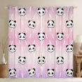 thumbnail image 1 of jejeloiu Gradient Pink Purple Curtains Pack of 2 (42x84 Each),Cute Cartoon Panda Curtains Blackout,Zoo Animal Bedroom Curtains For Teens,Luxury Bedroom Decor, 1 of 6