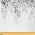 thumbnail image 1 of jejeloiu Gray Leaves Fabric by the Yard 3 Yards, Botanical Theme Sewing Fabric, Branches Plant Fabric for Sewing, Girls Garden Room Decor, 1 of 6