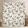 thumbnail image 1 of jejeloiu Gray Mallard Duck Blackout Curtains Set of 2 (52x84 Each),Rustic Farmhouse Hunting Window Curtains For Boys Kids, 1 of 6