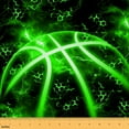 thumbnail image 1 of jejeloiu Green Basketball Fabric by the Yard 2 Yards,Abstract Geoemtry Hexagon Room Decor Fabric by the Yard,Sport Theme Fabric for Sewing For Teens,Super Cozy Room Decor, 1 of 6