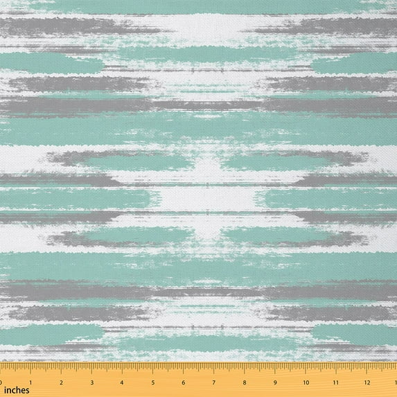 jejeloiu Green Gray Batik Fabric by the Yard 10 Yards,Ombre Graffiti Room Decor Fabric by the Yard,Abstract Oil Painting Sewing Fabric For Children,Luxury Bedroom Decor