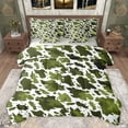 thumbnail image 1 of jejeloiu Green White 7 Pieces Bedding Comforter Set,Rustic Farmhose Full Bedding Set,Vintage Camo Camouflage Fitted Sheet Flat Sheet For Adults,Super Cozy Room Decor Reversible, 1 of 8