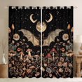 thumbnail image 1 of jejeloiu Halloween Spooky Bats Black Out Curtains,Cartoon Mushroon Flower Curtains Pack of 2 (42x63 Each),Galaxy Starry Night Bedroom Curtains,Microfiber Bedroom Decor, 1 of 6