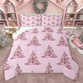 thumbnail image 1 of jejeloiu Happy Christmas Full Size Comforter Sets,Sweet Dessert Doughnut Bedding Comforter Set,Abstract Xmas Tree Bedding Sets For Kids,Super Cozy Room Decor Reversible,3 Pieces, 1 of 8