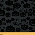 thumbnail image 1 of jejeloiu Happy Halloween Fabric by the Yard 2 Yards,Funny Pumpkin Room Decor Fabric by the Yard,Black Gray Fabric for Sewing For Teens,Ultra Soft Room Decor, 1 of 6