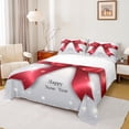 thumbnail image 1 of jejeloiu Happy New Year Bed Sheets,Red Bow Bowtie King Sheets,Rmerry Christmas Sheet Set For Men Women,Ultra Soft Home Decor,4pcs, 1 of 7