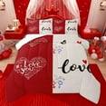 thumbnail image 1 of jejeloiu Happy Valentine'S Day Bedding Comforter Set,Cartoon Cute Loves Twin Comforter Sets,Romantic Couple Bedding Set For Men Women,Super Cozy Room Decor,2-Piece, 1 of 8