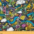 thumbnail image 1 of jejeloiu Hippie Graffiti Fabric by the Yard 10 Yards,Scientific Experiment Theme Room Decor Fabric by the Yard,Beaker Test Tube Sewing Fabric For Child,Luxury Bedroom Decor, 1 of 6