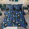 thumbnail image 1 of jejeloiu Hockey Sport Theme 7-Piece Twin Bedding Sets,Ball Helmet Bedding Comforter Set,Ice Hockey Game Sheet Sets For Boys Girls,Super Cozy Room Decor Reversible, 1 of 8