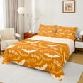 thumbnail image 1 of jejeloiu Horror Bat Twin Sheet Sets,Halloween Theme Twin Fitted Sheet,Orange Wild Animal Flat Sheet For Teens Boys,Super Cozy Room Decor,3 Pieces, 1 of 7