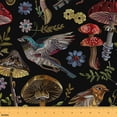 thumbnail image 1 of jejeloiu Hummingbird Mushroom Flower Fabric by the Yard 5 Yards,Rustic Farmhouse Cabin Fabric for Sewing,Colorful Botanical Home Decor Fabric by the Yard For Boys Kids,Luxury Bedroom Decor, 1 of 6