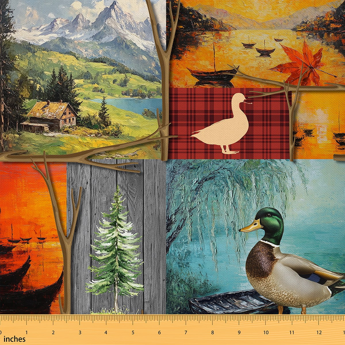 Set di 1 set di 1 federa per cuscino quadrata, 61 x 61 cm