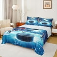 thumbnail image 1 of jejeloiu Ice Hockey Game Bed Sheets,Boys Sport King Sheets,Ice Skating Sheet Set For Teens,Ultra Soft Home Decor,4pcs, 1 of 7